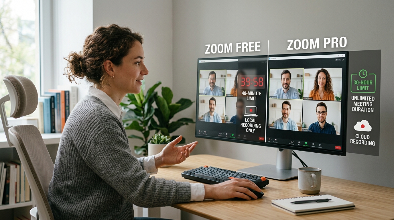 Zoom 免费版和付费版功能对比