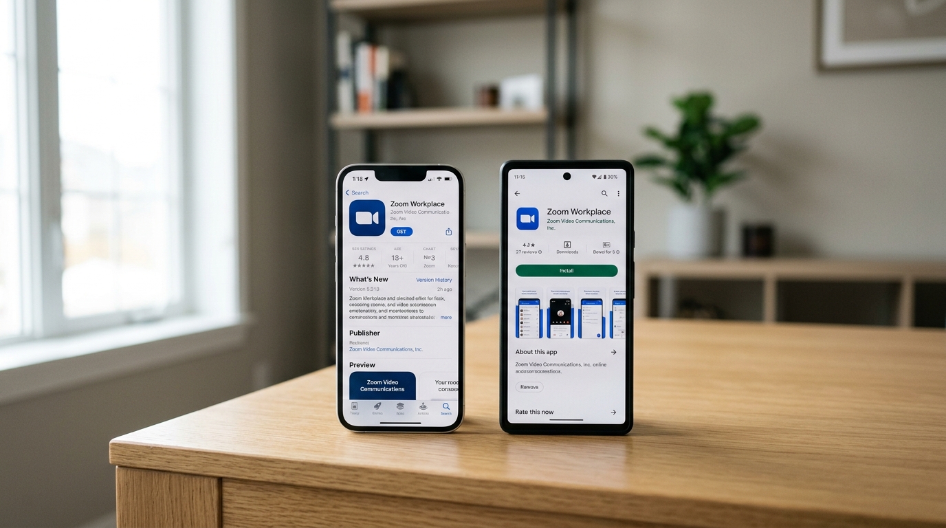 手机端zoom下载App Store与官网APK对比