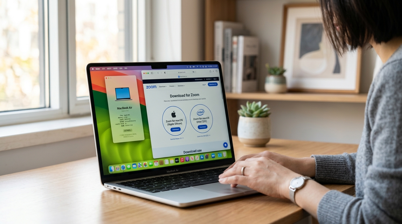 zoom下载 Mac 版 Apple Silicon 和 Intel 版本区分