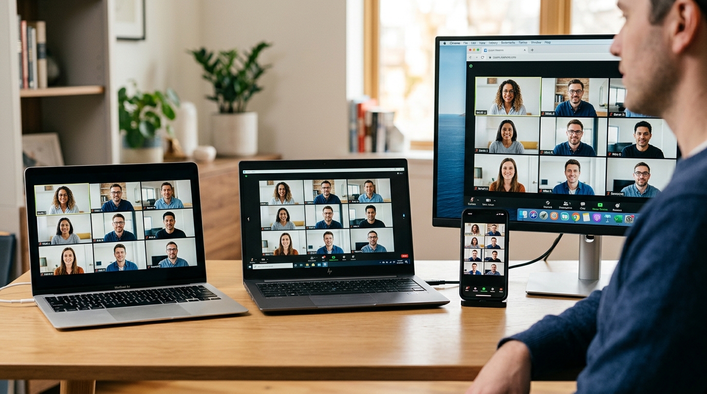 Zoom 云端视频会议工具支持 Windows、Mac、手机和浏览器多平台使用